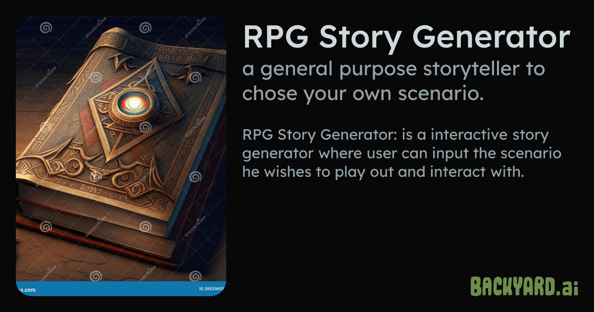 Backyard AI | RPG Story Generator