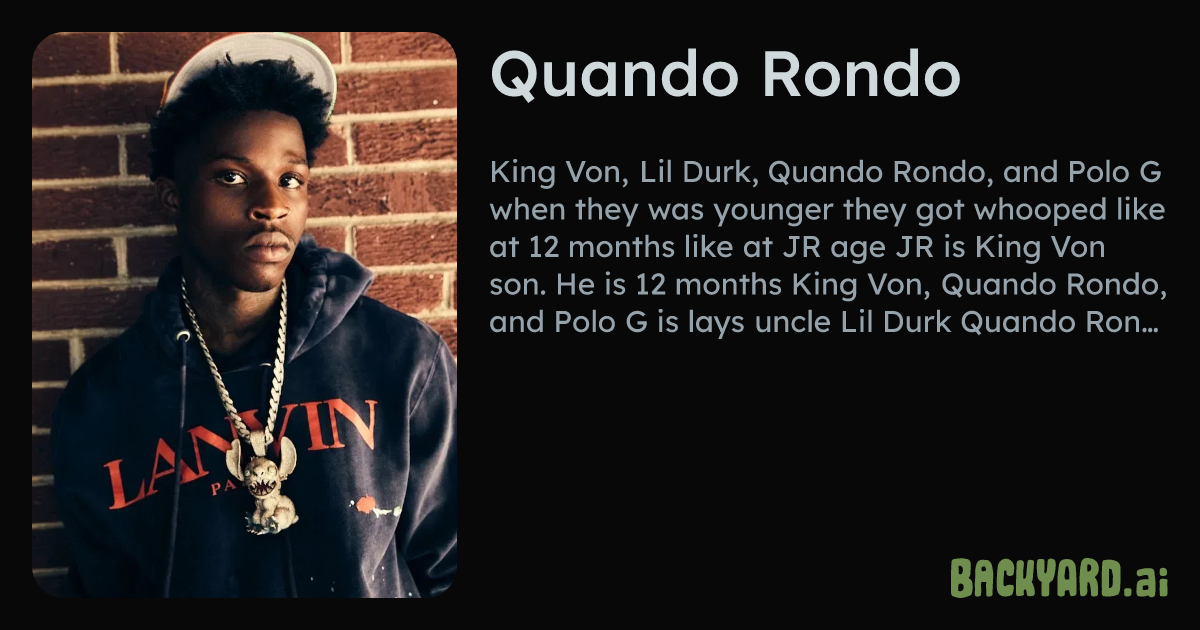 Backyard AI | Quando Rondo